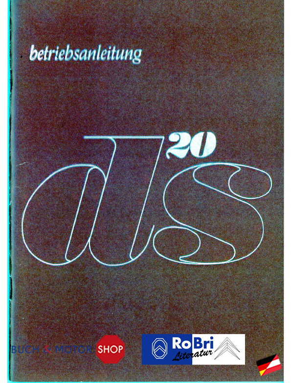Citroën D Instructieboekje 1968 DS20